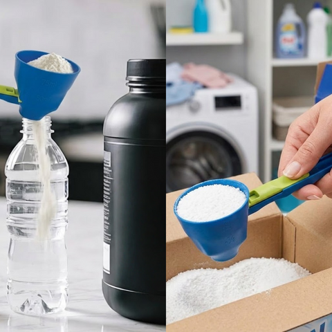 MATERIOL™ Mess-Free Measuring Funnel & Anti-Spill Funnel Scoop