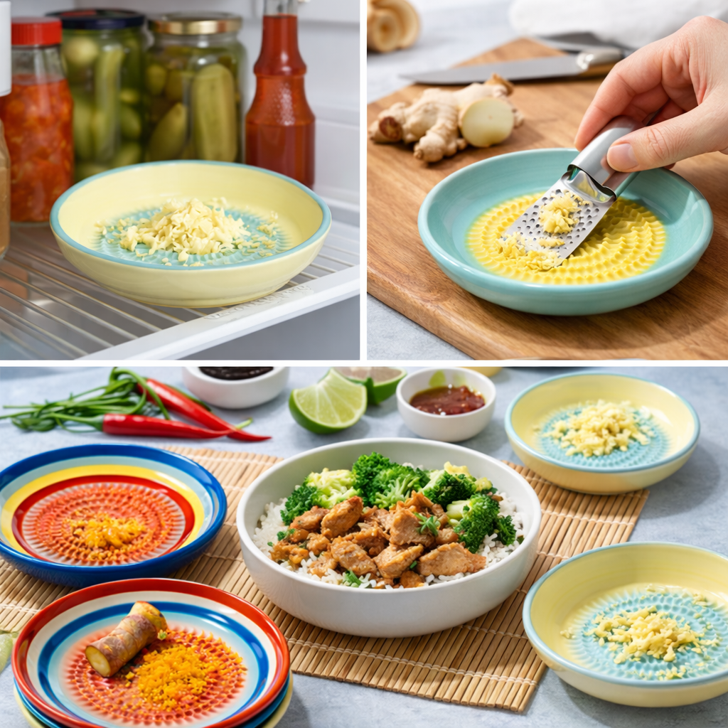 MATERIOL Handmade Ceramic Ginger & Garlic Grater