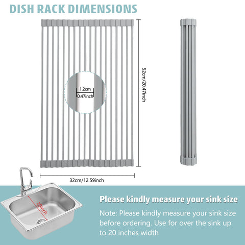 Roll Up Dish Drying Rack