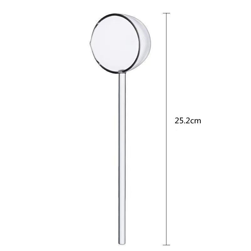 MATERIOL Stove-Top Glass Melting Spoon for Butter, Honey & Chocolate — Heat, Melt & Pour Cleanly Over Open Flame