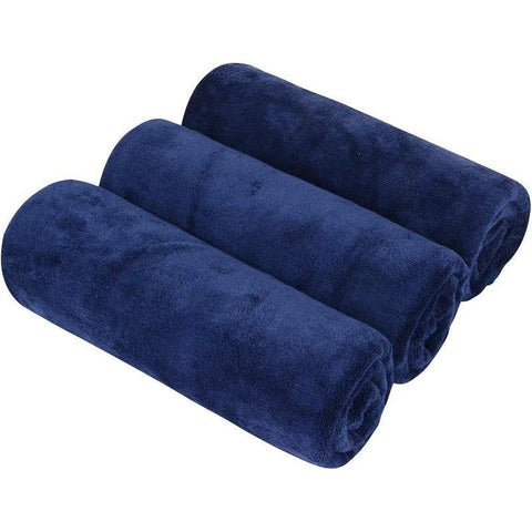 KUBOZN® 3 Pack Microfiber Twisted-Loop Quick-Dry Towels (Offer)