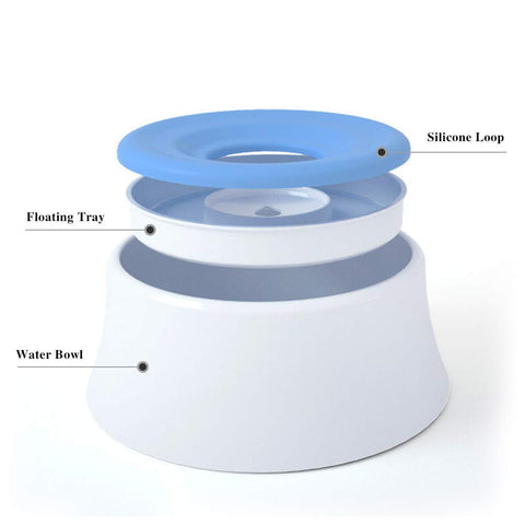 Floating Disk Spill Proof Pets Water Bowl