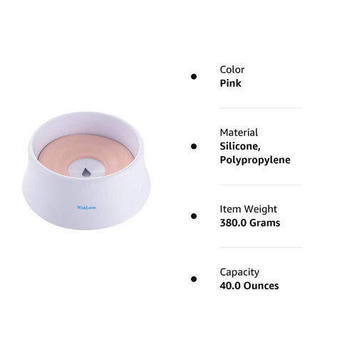 Floating Disk Spill Proof Pets Water Bowl