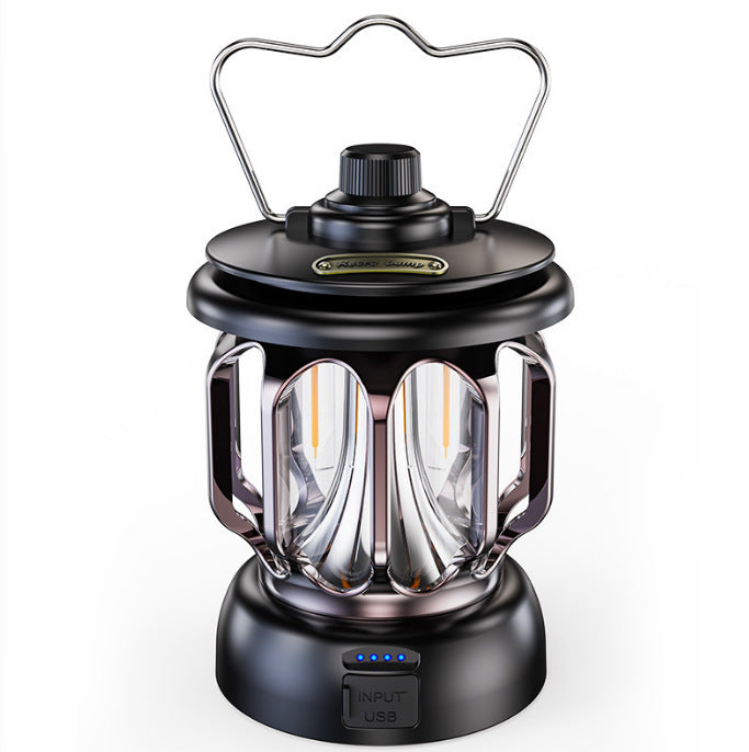 Rechargeable Retro Metal Camping Light