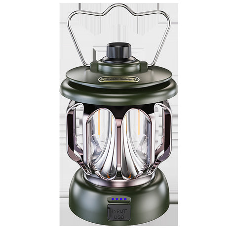 Rechargeable Retro Metal Camping Light