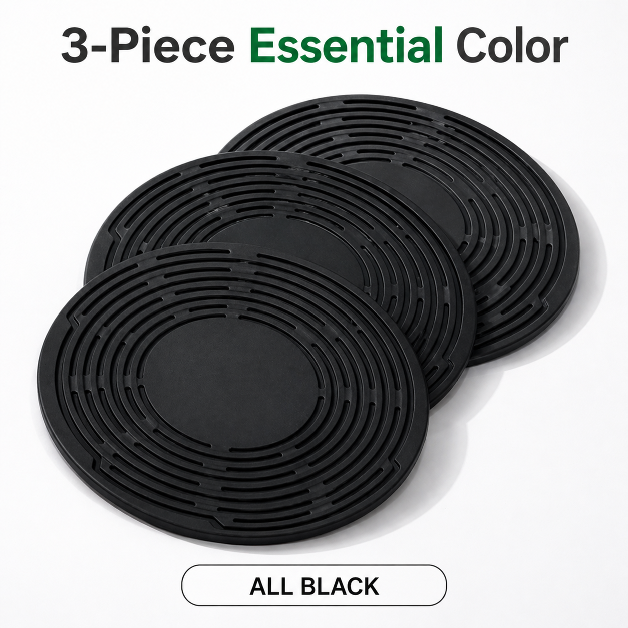 🍲 MATERIOL 2-in-1 Zero-Void Silicone Mesh Bag & Heat-Resistant Trivet Mat Set
