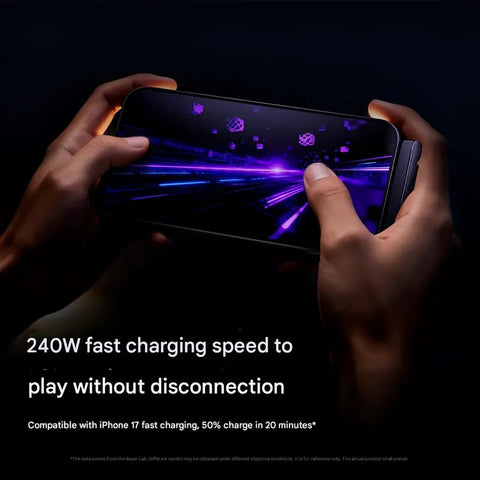 MATERIOL 2-in-1 Invisible Holder Charger Cable – 240W Fast Charging Cord with Built-In Phone Stand (Offer)