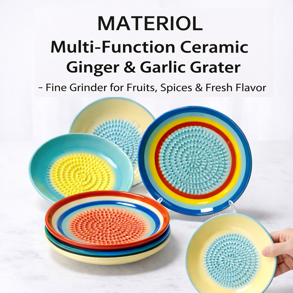 MATERIOL Handmade Ceramic Ginger & Garlic Grater