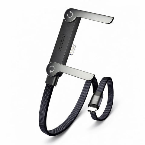 MATERIOL 2-in-1 Invisible Holder Charger Cable – 240W Fast Charging Cord with Built-In Phone Stand (Offer)