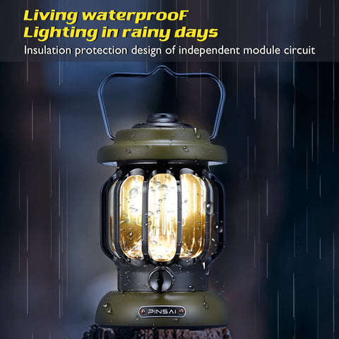 Rechargeable Retro Metal Camping Light
