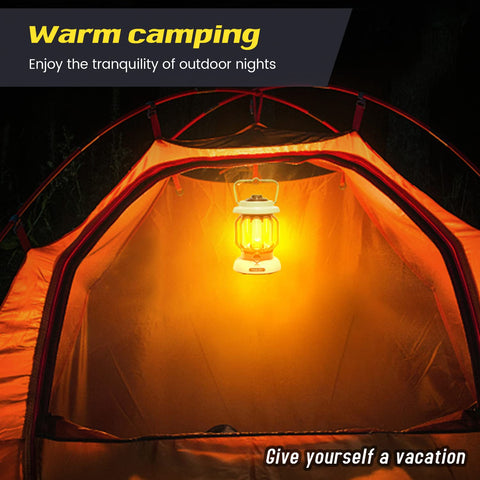 Rechargeable Retro Metal Camping Light