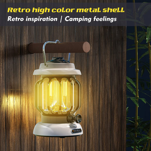 Rechargeable Retro Metal Camping Light
