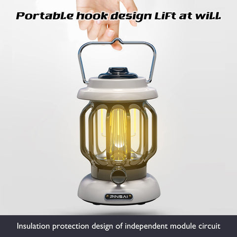 Rechargeable Retro Metal Camping Light