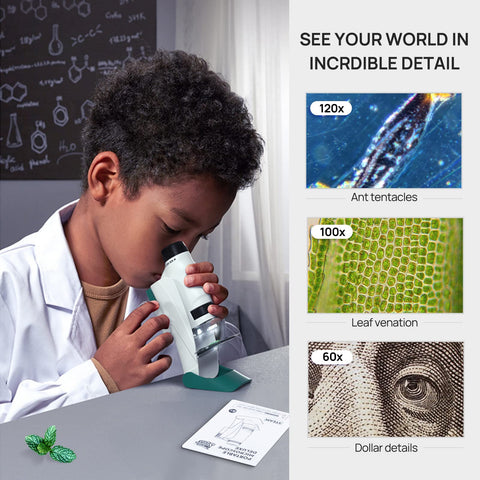 SCIENCE CAN Microscope for Kids - Materiol