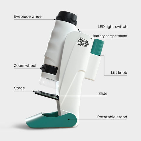 SCIENCE CAN Microscope for Kids - Materiol