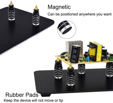 PCB Circuit Board Holder with 3X LED Magnifying Lamp - Materiol