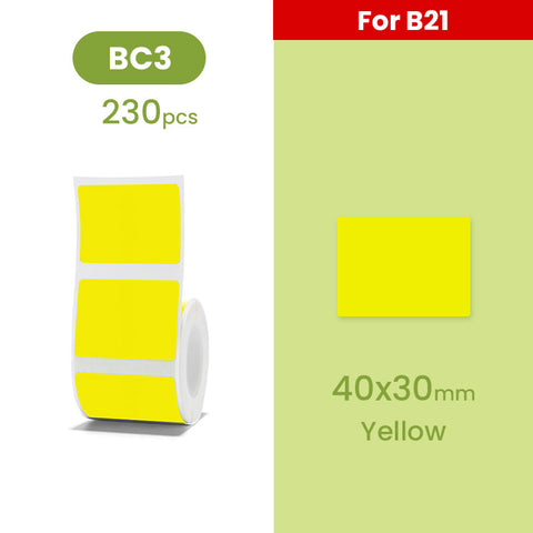 B21 Label - Color - Materiol