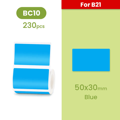 B21 Label - Color - Materiol
