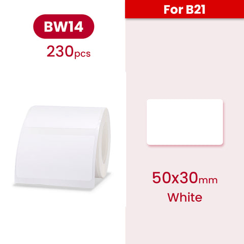 B21 Label - White - Materiol