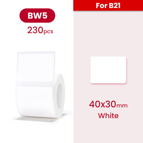 B21 Label - White - Materiol
