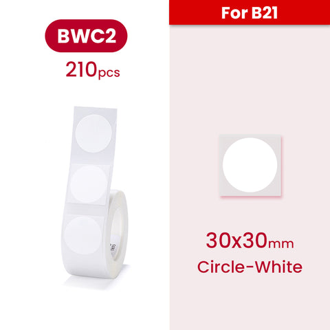 B21 Label - White - Materiol