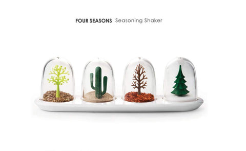 Cute Kitchen Seasoning Jar with Tray