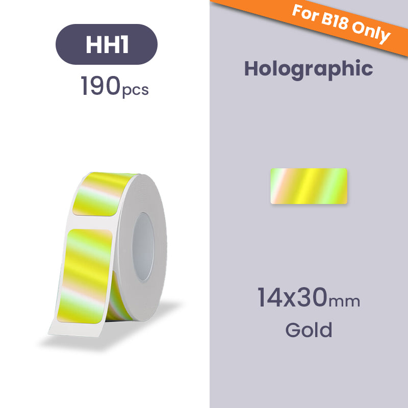 B18 Label Sticker - Holographic - Materiol