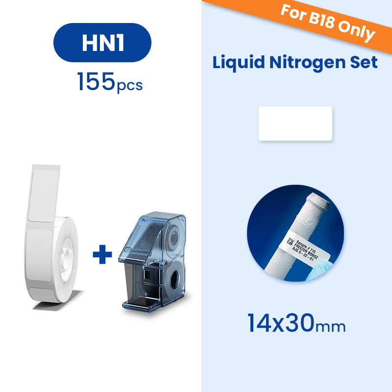 B18 Label Sticker - Liquid Nitrogen - Materiol