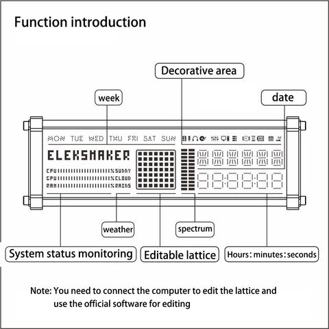 EleksWFD Digital Clock - Materiol