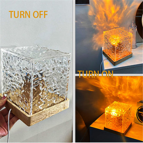 Rotating Water Ripple Night Light