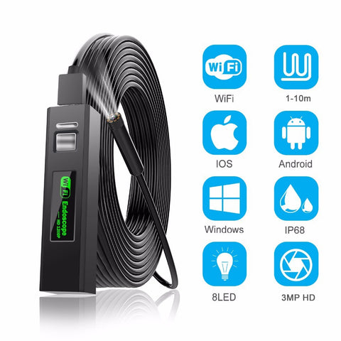 IP67 Waterproof HD WIFI Endoscope - Materiol