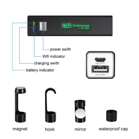 IP67 Waterproof HD WIFI Endoscope - Materiol