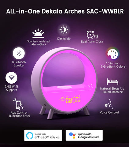 Gradual Sunrise Alarm Clock with Wireless Charging - Materiol