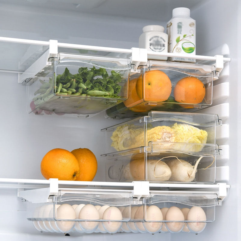 Fridge Stackable Drawer with Tracks - Materiol