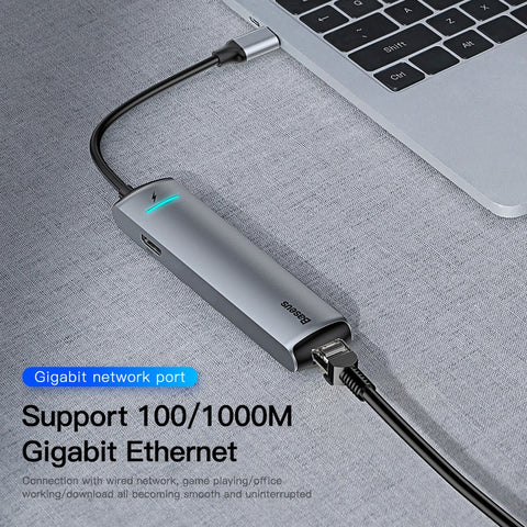 Baseus™ 6-in-1 Intelligent Extension Dock - Materiol